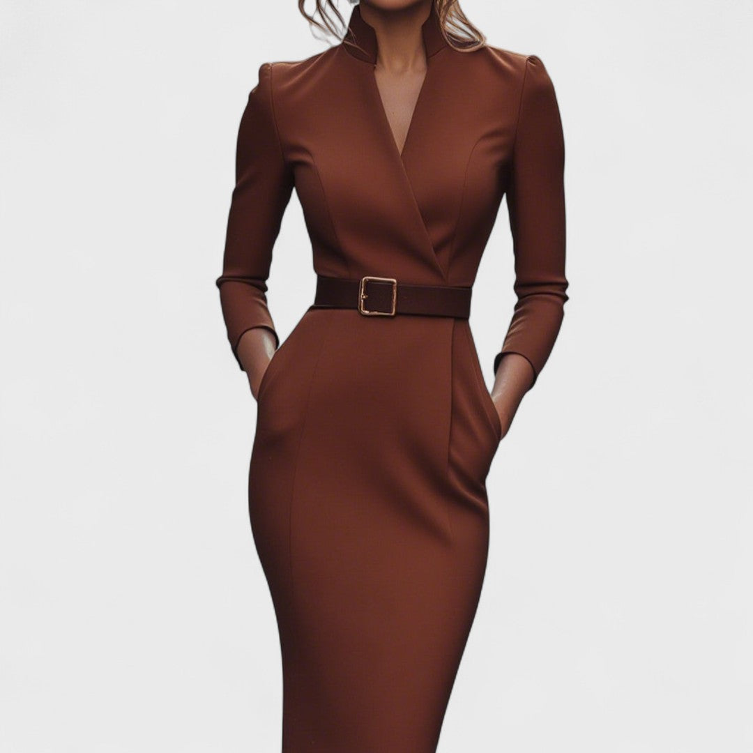 Avelena™ | Elegant Warm Shirtdress