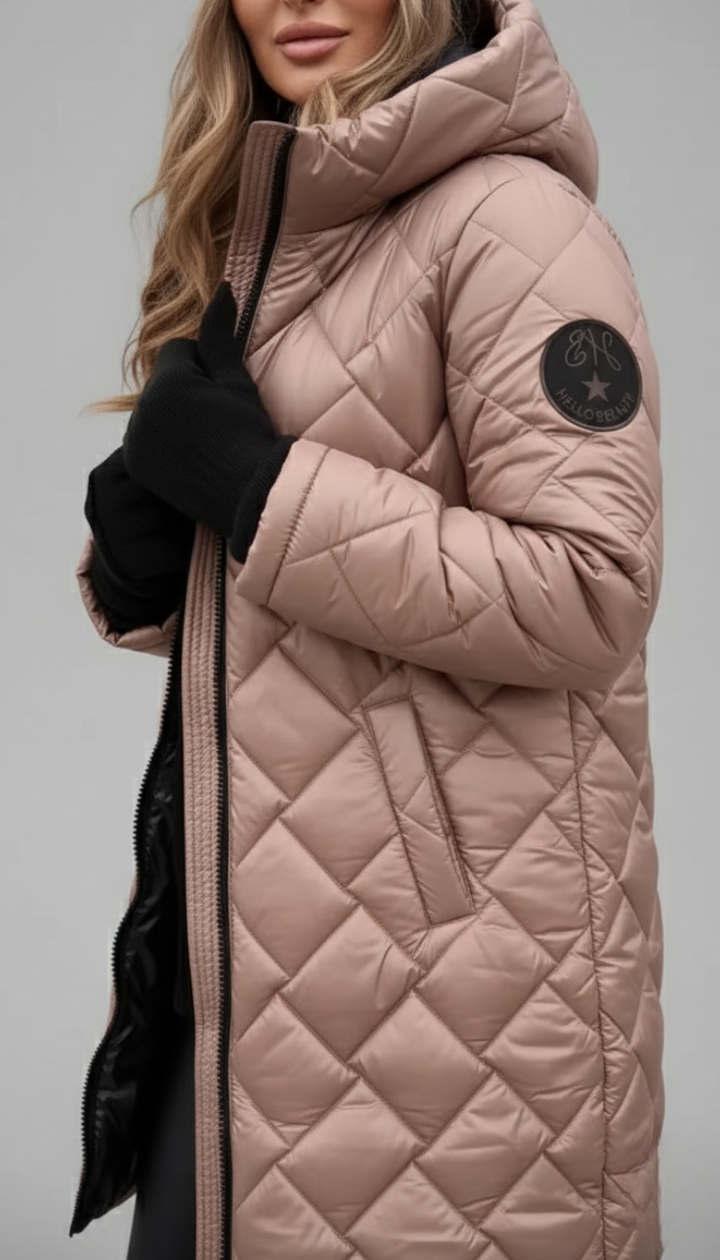 Bogna | Elegant and Padded Down Jacket with Hood