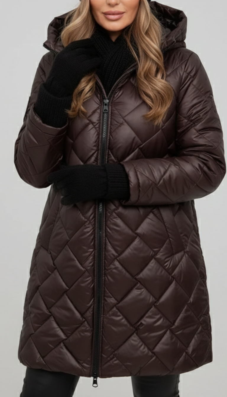 Bogna | Elegant and Padded Down Jacket with Hood