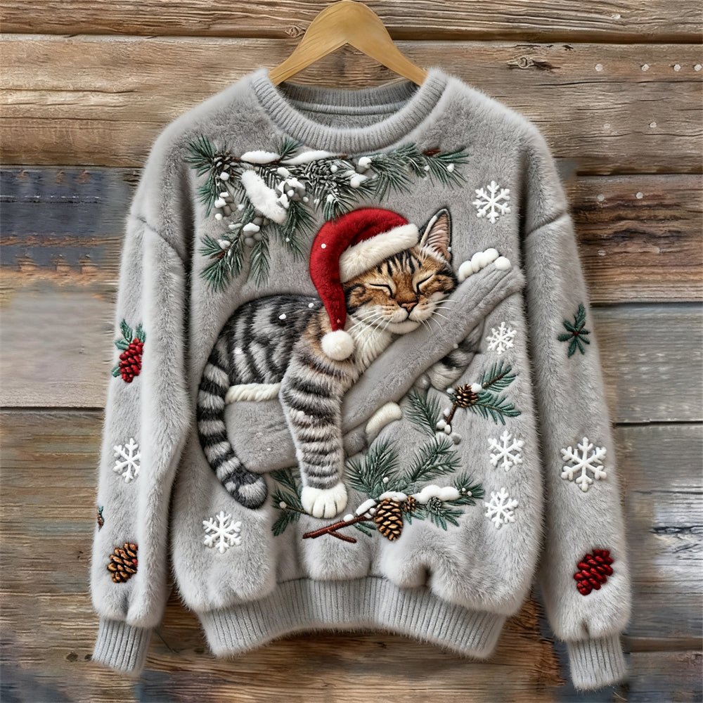 Mathilde | Cozy Christmas Cat Sweater