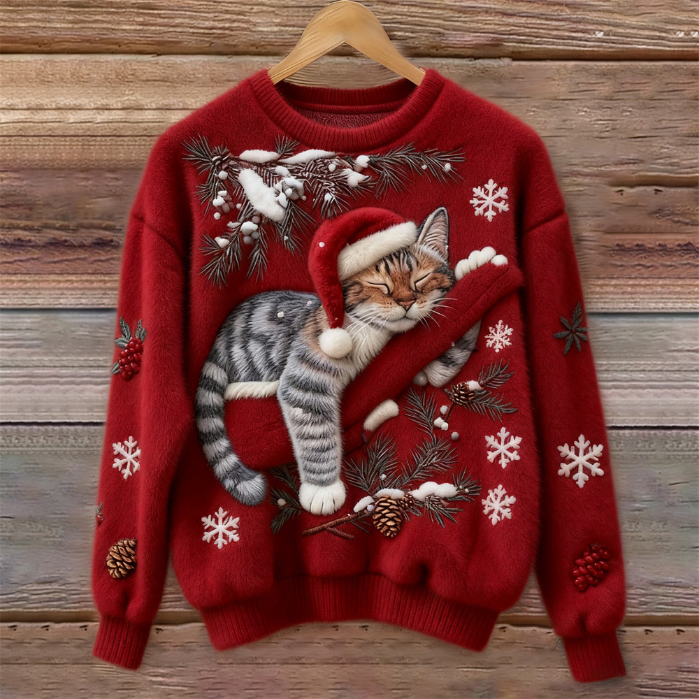Mathilde | Cozy Christmas Cat Sweater