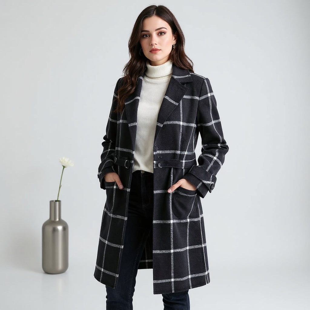 True North Plaid Overcoat