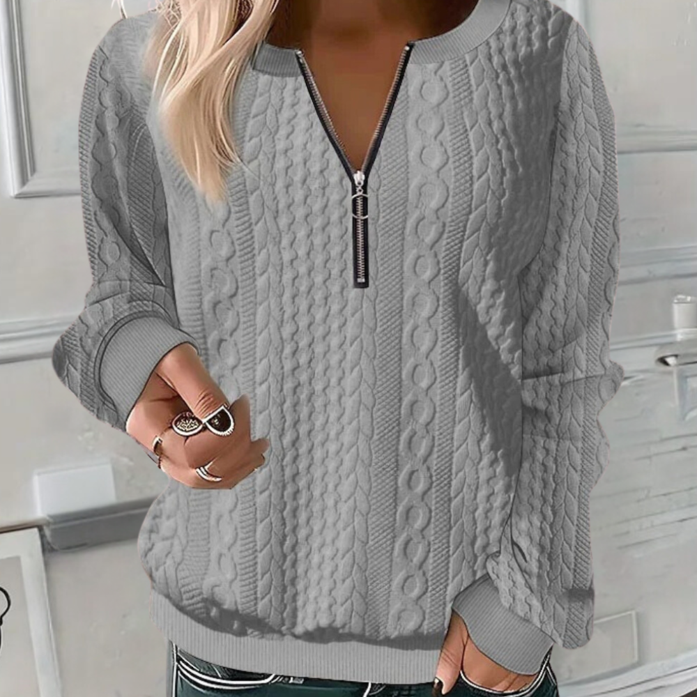 Nola | Zip Up Sweater
