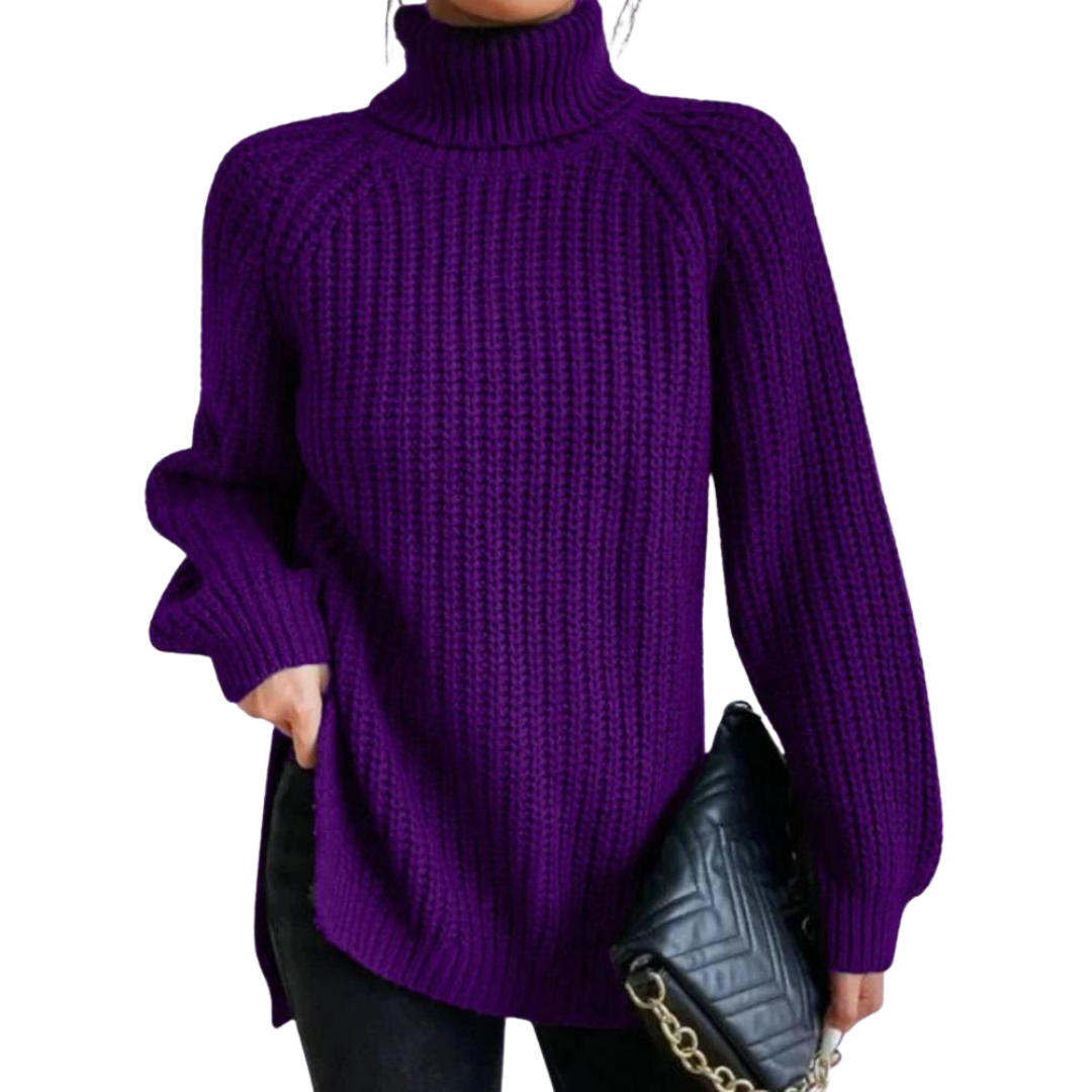 Yara ™ | Cotton Ladies' Turtleneck for Winter