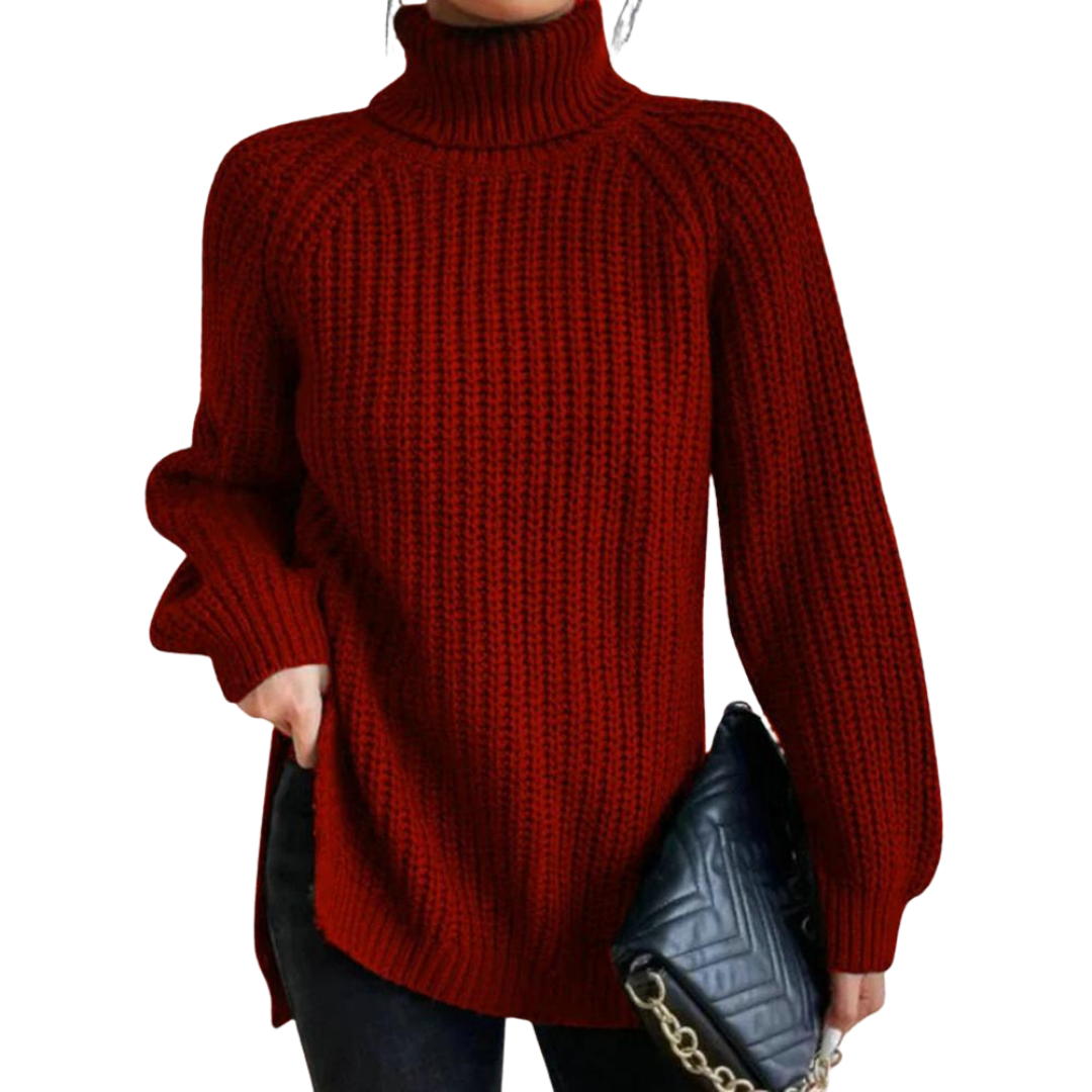 Yara ™ | Cotton Ladies' Turtleneck for Winter