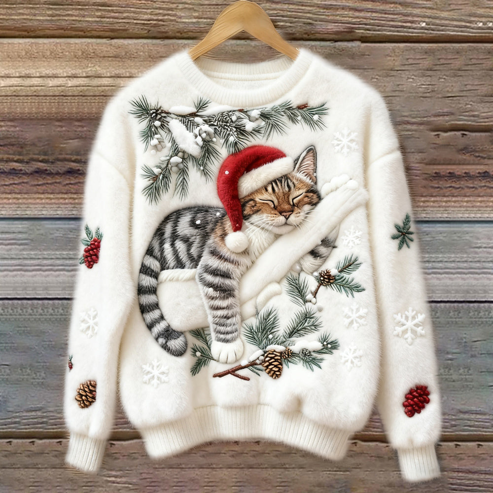 Mathilde | Cozy Christmas Cat Sweater