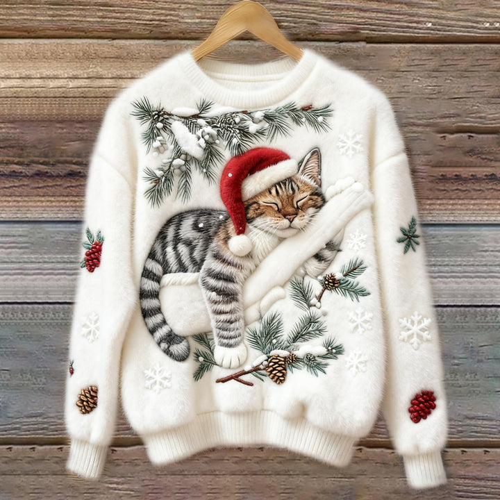 Mathilde | Cozy Christmas Cat Sweater