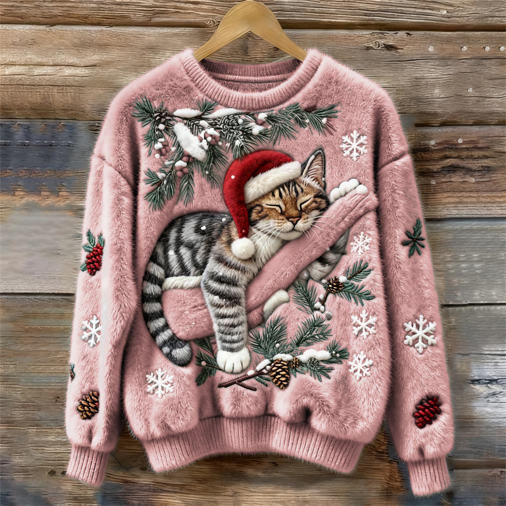 Mathilde | Cozy Christmas Cat Sweater