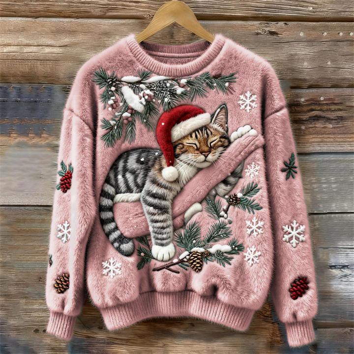 Mathilde | Cozy Christmas Cat Sweater