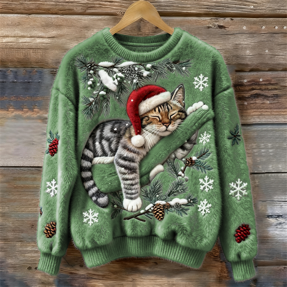 Mathilde | Cozy Christmas Cat Sweater