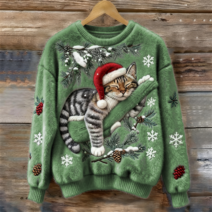 Mathilde | Cozy Christmas Cat Sweater