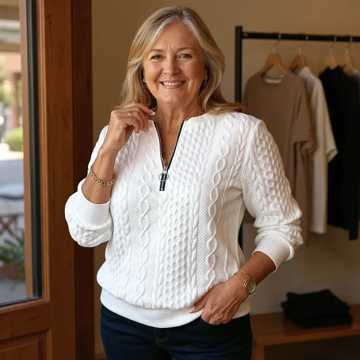 Nola | Zip Up Sweater