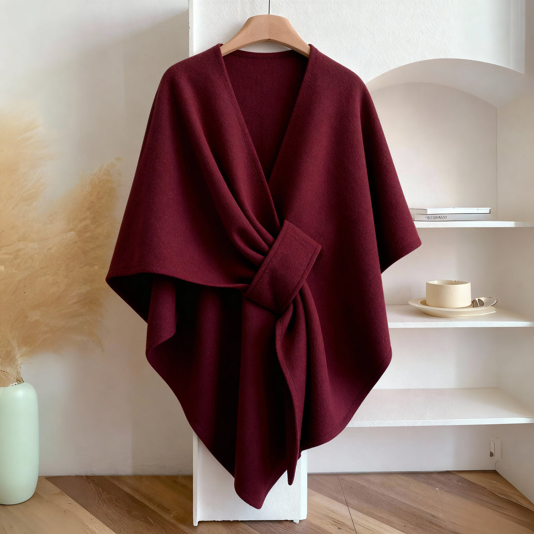 Auren Élise – Luxe Draped Fleece Shawl