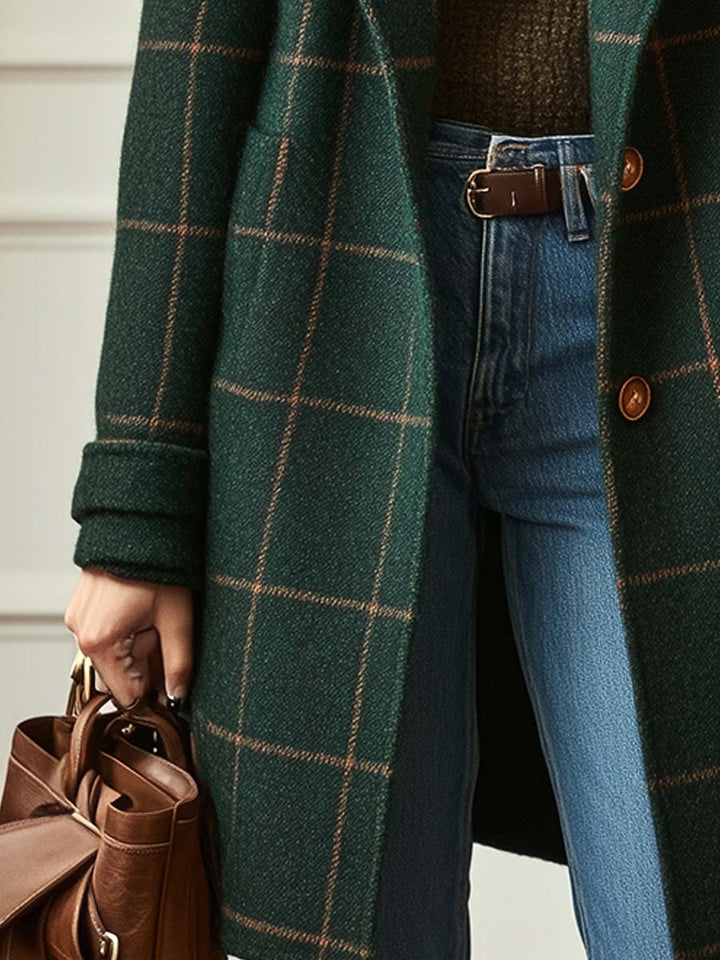 True North Plaid Overcoat