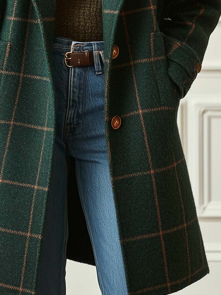 True North Plaid Overcoat